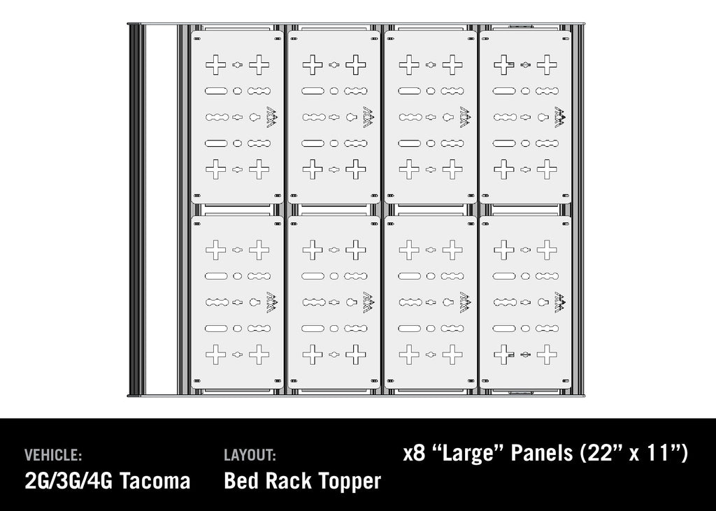 Toyota Tacoma (2005+) Bed Rack - DRIFTR Topper (Add-on)