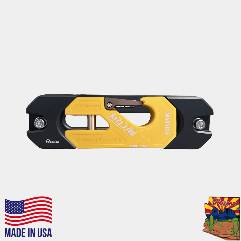 Aluminum Recessed Winch Shackle with Fairlead Kit, closed latch (LIFE TIME WARRANTY*)