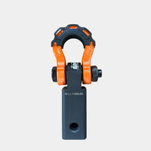 Load image into Gallery viewer, 2'' Aluminum Hitch Receiver with Steel D-Shackle (LIFETIME WARRANTY)