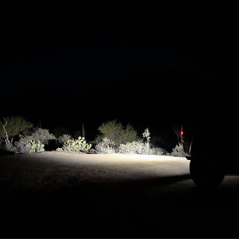 NACHO Quatro Off-Road light showing its sleek and aerodynamic design.
