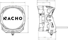 Load image into Gallery viewer, NACHO Grande - High-performance light overview illustrating the features of the 6.75" LED.