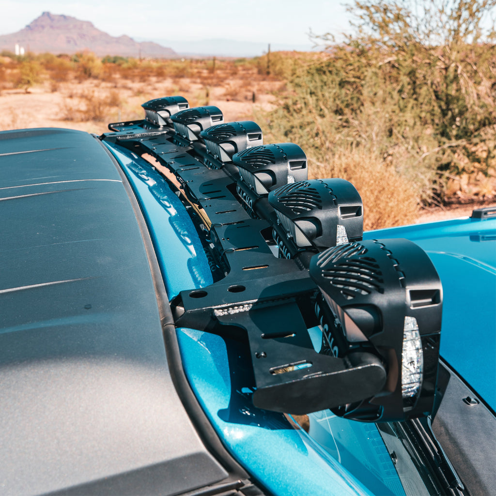NACHO Grande - Nighttime outdoor adventure with the 6.75" LED light providing bright illumination.
