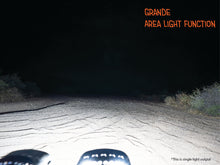 Load image into Gallery viewer, NACHO Supreme lights highlighting night vision capabilities on challenging paths.