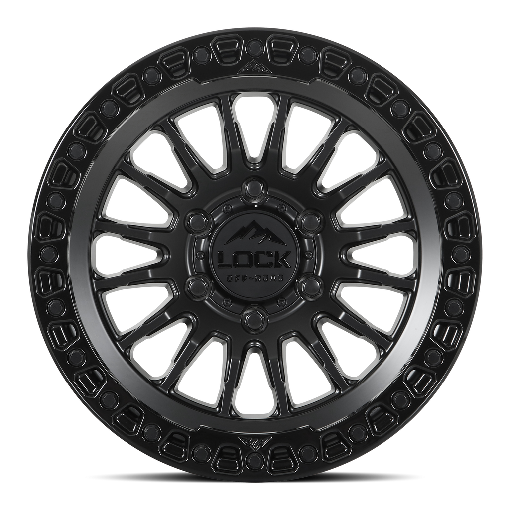 GRIT- MATTE BLACK W GLOSS BLACK RING