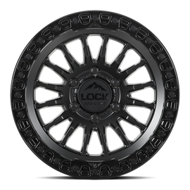 GRIT- MATTE BLACK W GLOSS BLACK RING
