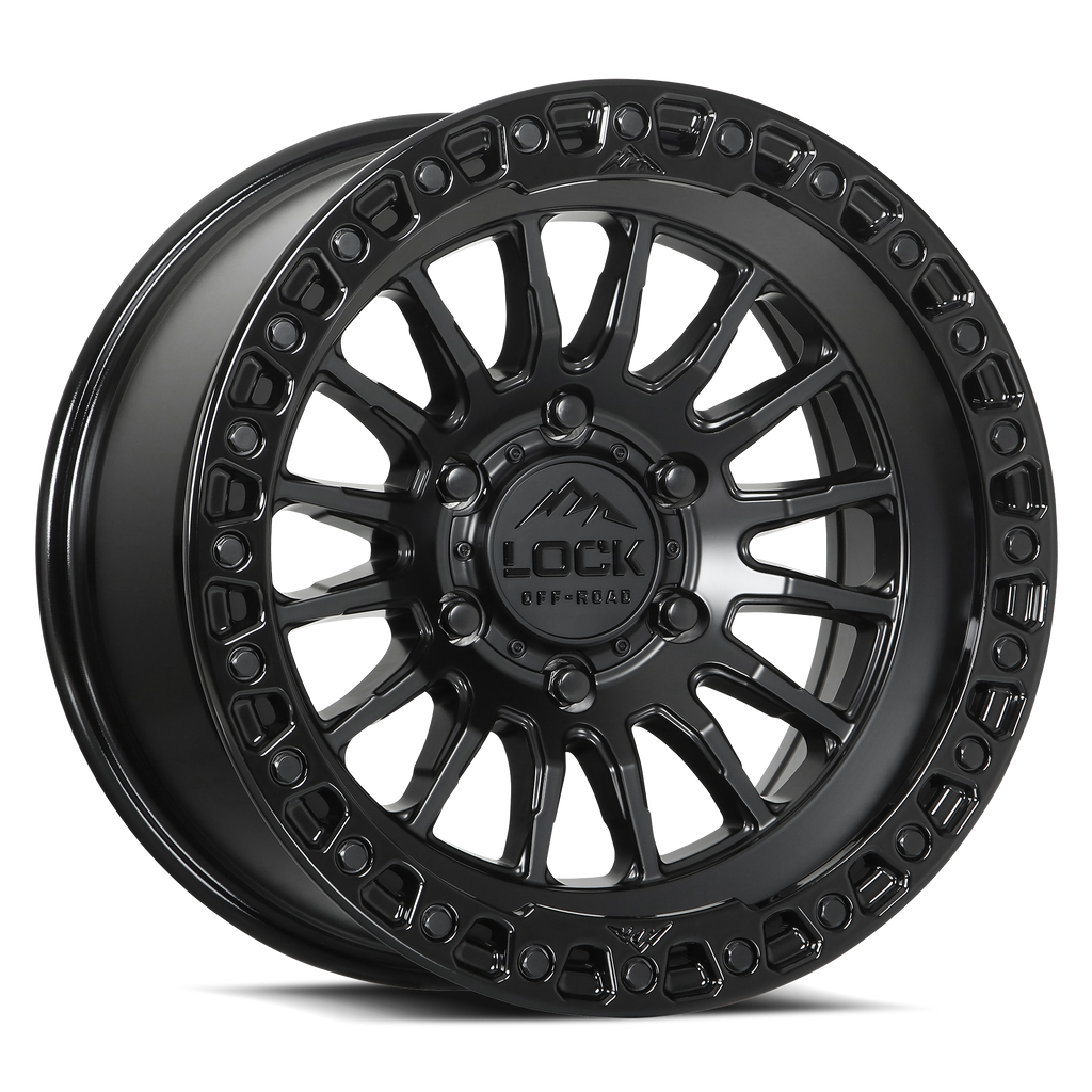 GRIT- MATTE BLACK W GLOSS BLACK RING