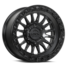 GRIT- MATTE BLACK W GLOSS BLACK RING