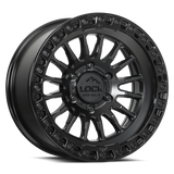 GRIT- MATTE BLACK W GLOSS BLACK RING