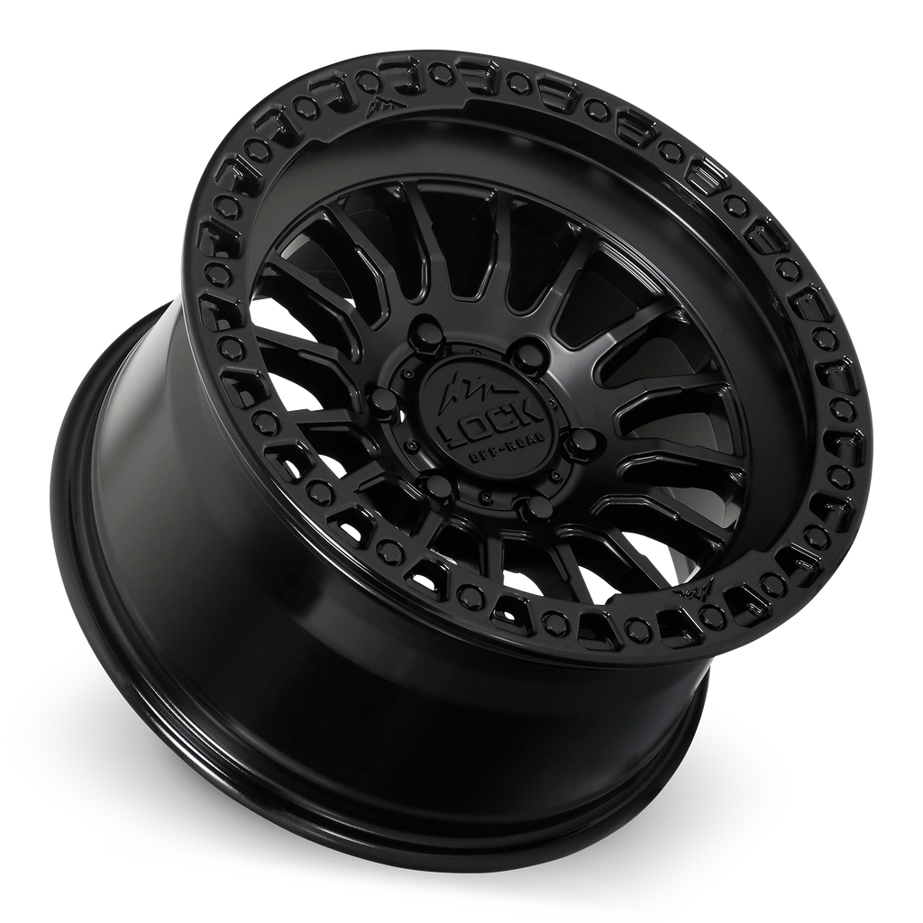 GRIT- MATTE BLACK W GLOSS BLACK RING