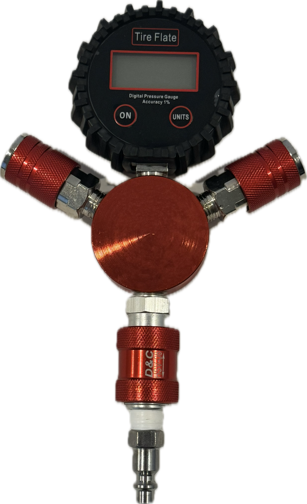 4-Port Air Manifold With Digital Air Guage