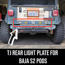 Load image into Gallery viewer, Baja S2 Rear Light Plate Mount for Jeep TJ Wrangler