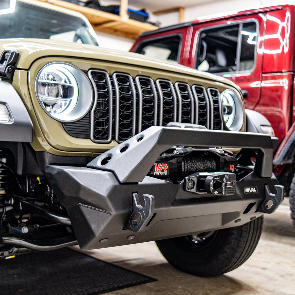RIVAL Jeep Wrangler Front Bumper Jeep Wrangler JL Jeep Wrangler JK Jeep Gladiator except Mojave