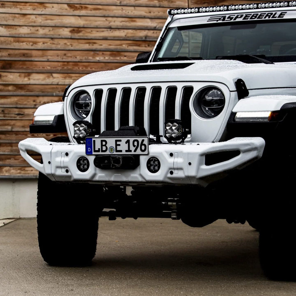 RIVAL Gen2 Front Stamped Steel Full-Width Bumper 2018-2025 Jeep Wrangler JL including 392 | 2007-2018 Jeep Wrangler JK | 2020-2025 Jeep Gladiator including Mojave
