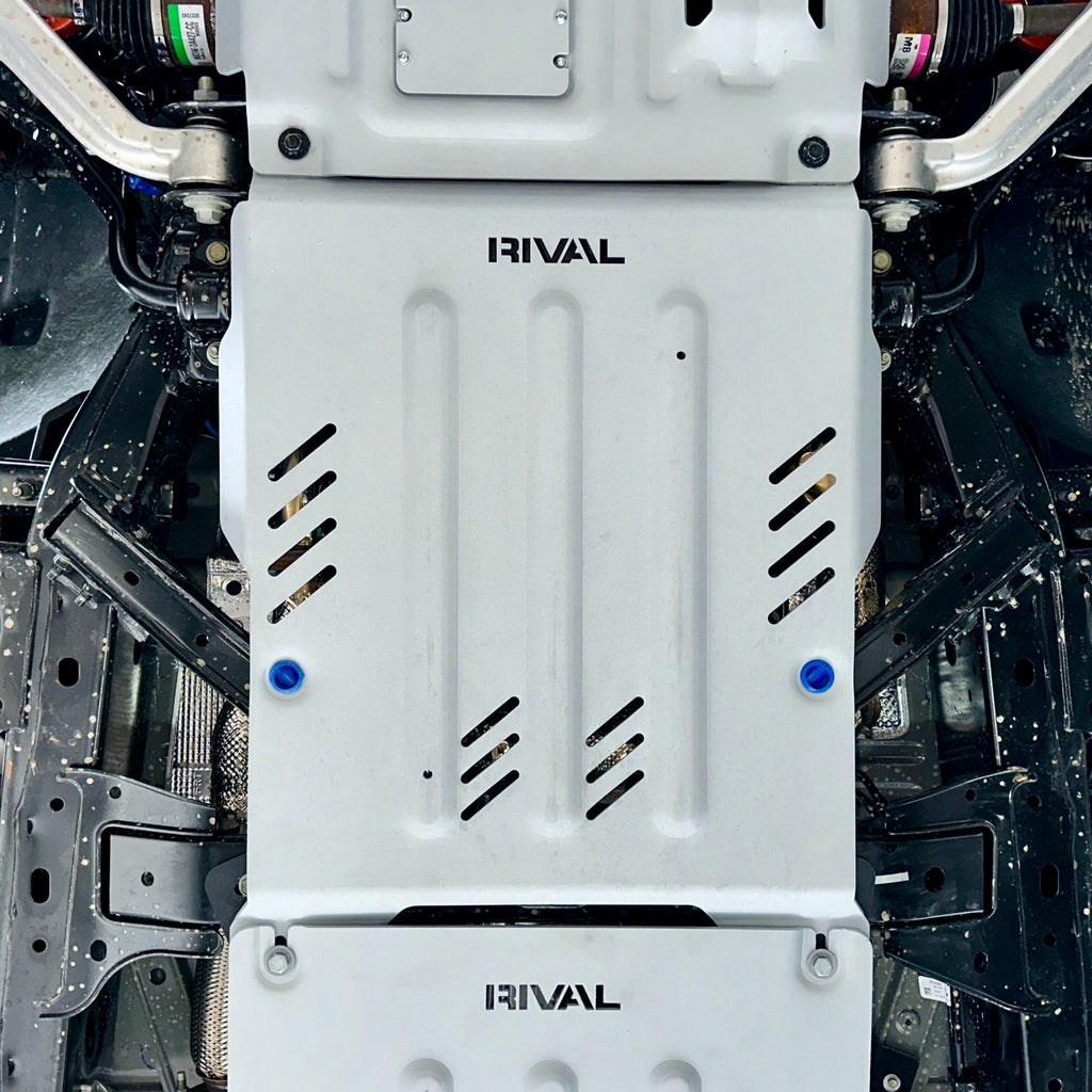 RIVAL Aluminum Transmission Skid Plate 2024-2025 Ford Ranger* including Raptor | 2021-2025 Ford Bronco 4Door