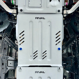 RIVAL Aluminum Transmission Skid Plate 2024-2025 Ford Ranger* including Raptor | 2021-2025 Ford Bronco 4Door