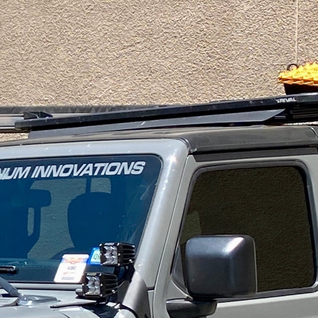 RIVAL Aluminum No-Drill Roof Rack 2018-2025 Jeep Wrangler JL 4-Door | 2020-2025 Jeep Gladiator