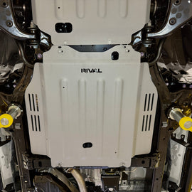 RIVAL Aluminum Transmission Skid Plate 2024-2025 Toyota Tacoma 4Gen Hybrid | 2024-2025 Toyota Land Cruiser Hybrid | 2025 Toyota 4Runner 6Gen Hybrid