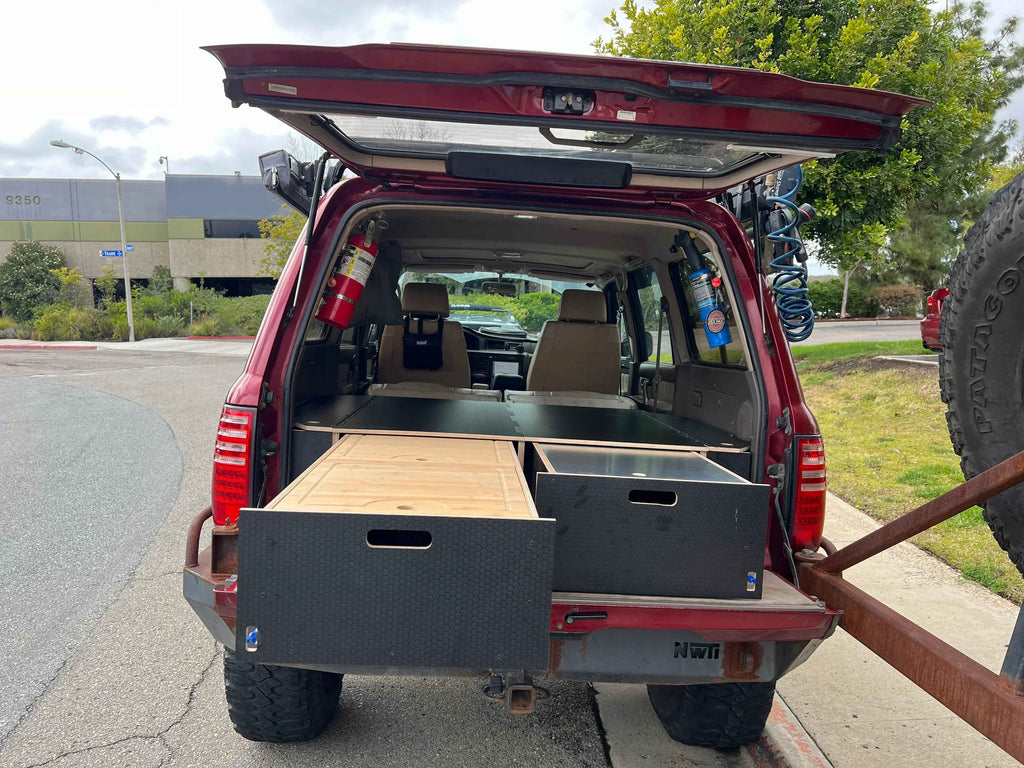 Land Cruiser 80 Series Dual Drawer Pre-Cut Kit! - 2 options