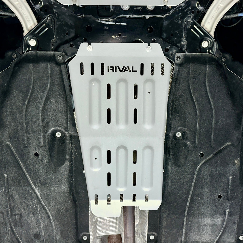 RIVAL Aluminum Catalytic Converter Skid Plate 2022-2025 Ford Maverick EcoBoost | 2020-2025 Ford Bronco Sport
