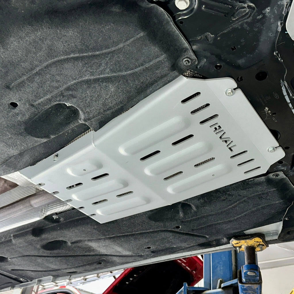 RIVAL Aluminum Catalytic Converter Skid Plate 2022-2025 Ford Maverick EcoBoost | 2020-2025 Ford Bronco Sport