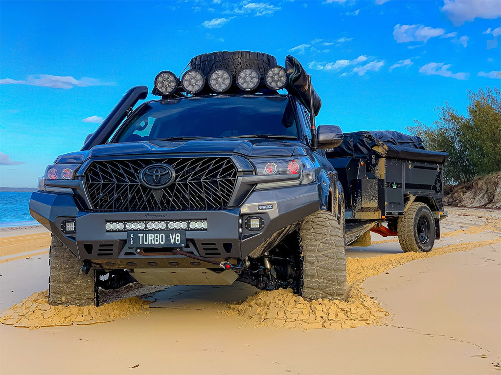 RIVAL Front Aluminum Bumper 2016-2021 Toyota Land Cruiser 200 Series with Winch Mount