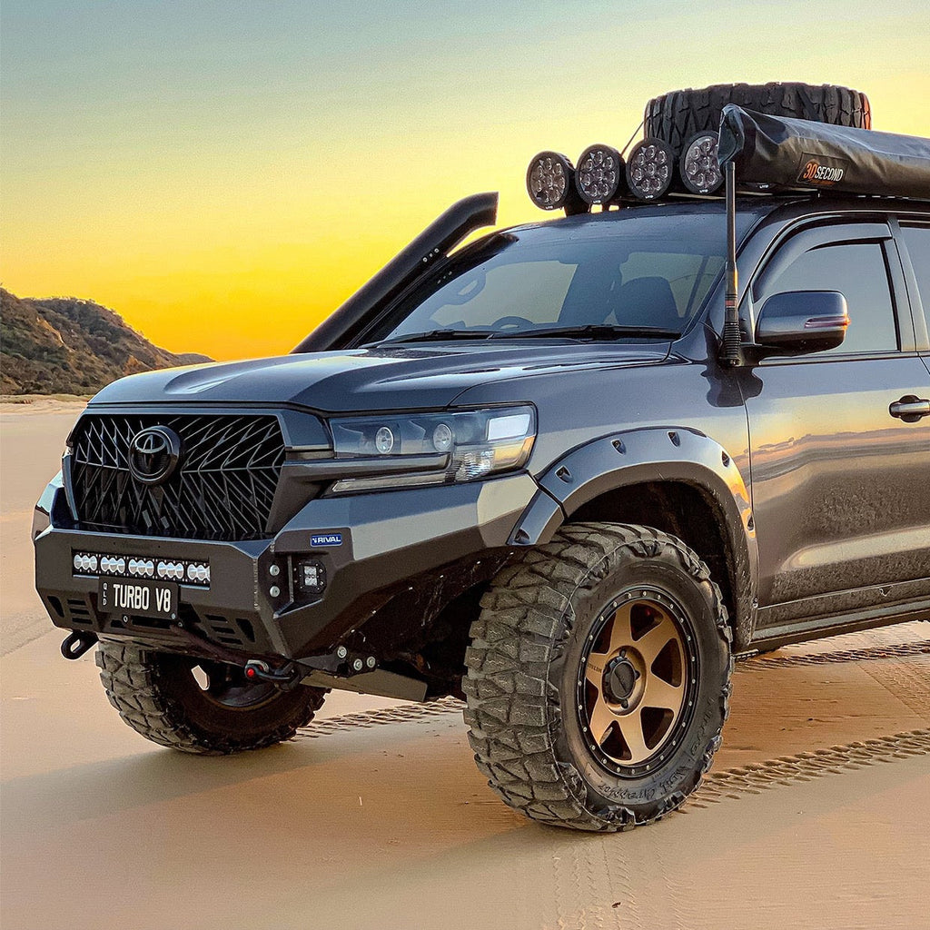 RIVAL Front Aluminum Bumper 2016-2021 Toyota Land Cruiser 200 Series with Winch Mount
