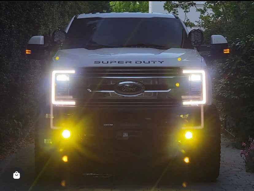 Ford Super Duty Steerable Knuckle Pod Light Mounts (2017-2022)