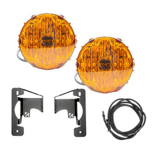 Load image into Gallery viewer, Comparison of stock fog lights versus the upgraded Jeep JL/JT NACHO Plug N Play Fog Kit.