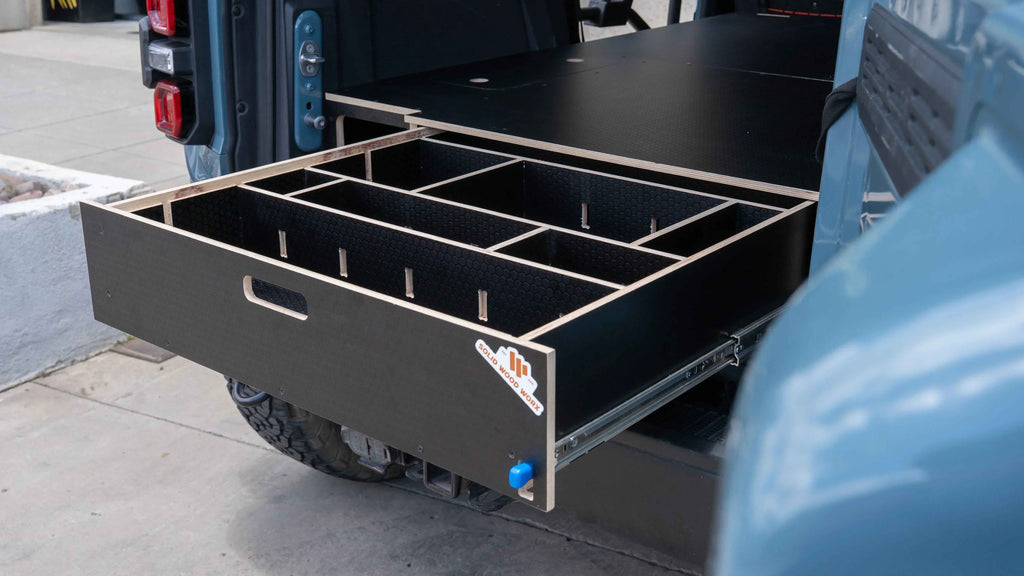 Bronco 4-Door Single Drawer Storage PreCut Kit - 2 options