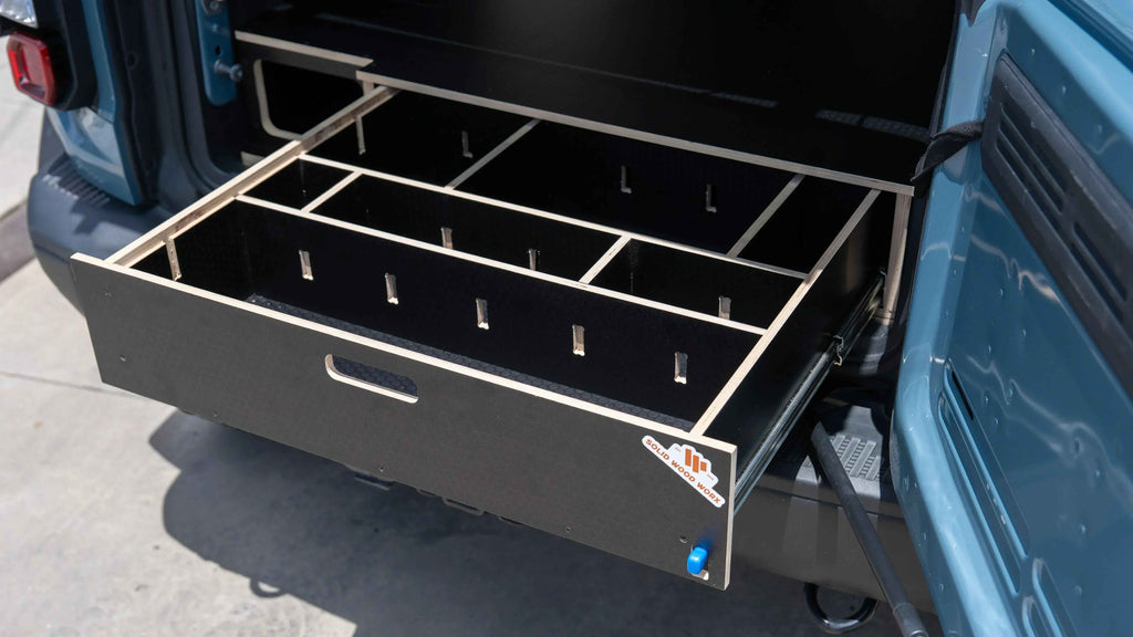 Bronco 4-Door Single Drawer Storage PreCut Kit - 2 options
