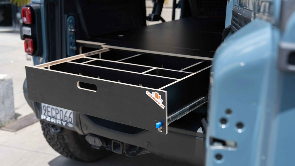 Bronco 4-Door Single Drawer Storage PreCut Kit - 2 options