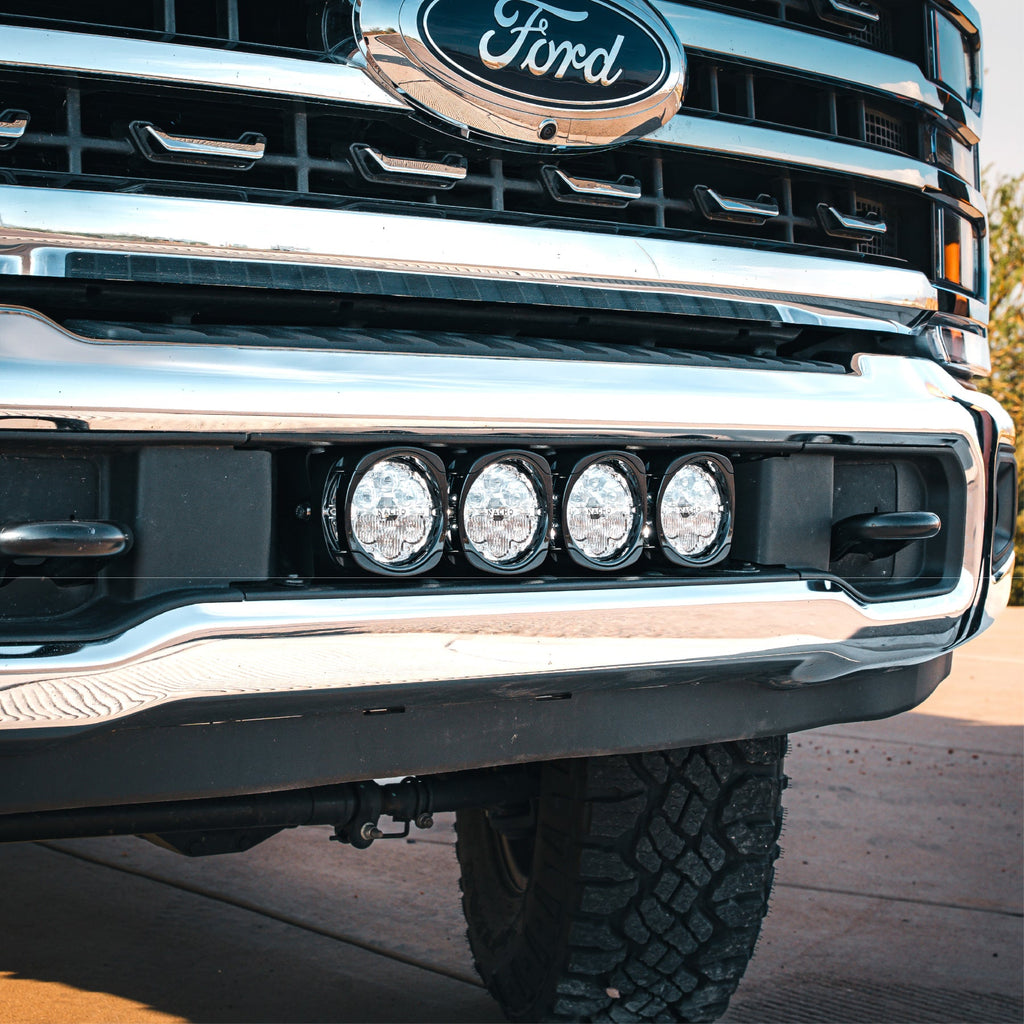 Highlighted features of NACHO Quatro Off-Road light demonstrating customizability.