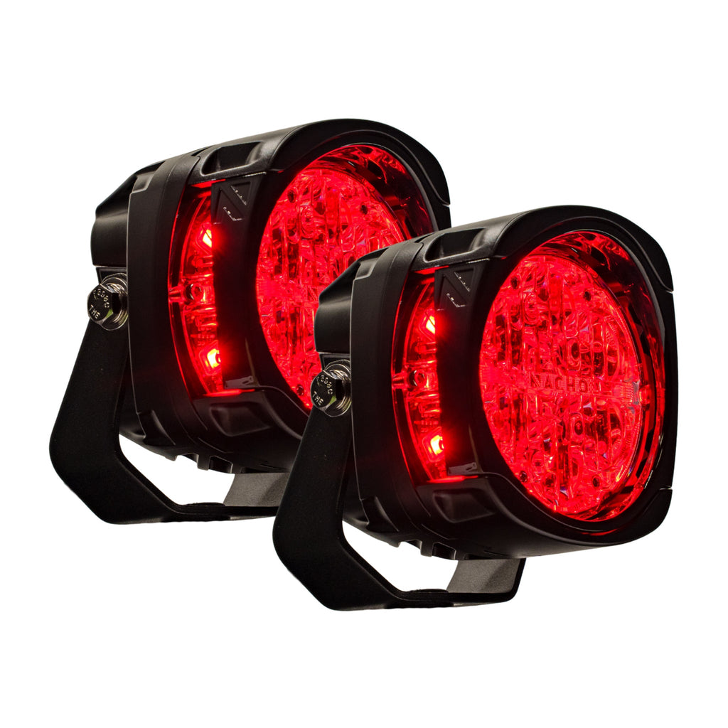 NACHO Quatro Chase light featuring adjustable intensity and high-low running modes.