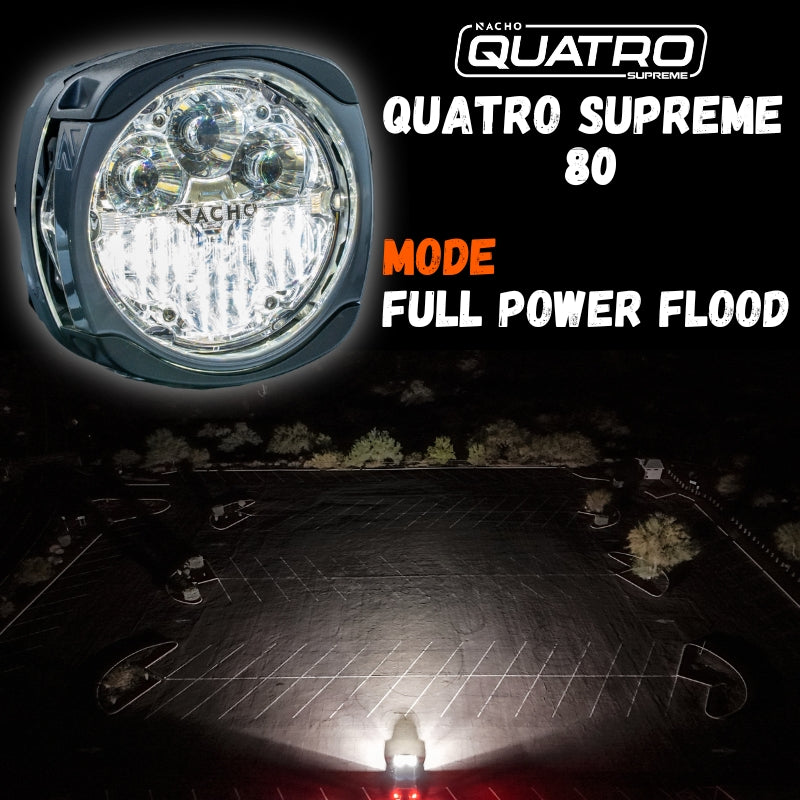 NACHO Supreme equipped on an offroad bike illustrating performance under tough conditions.