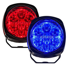 Load image into Gallery viewer, NACHO Quatro Red/Blue Emergency light set with bright flashing modes for law enforcement safety.