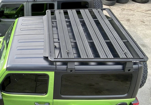 Jeep_ Aluminum Roof Rack Jeep Wrangler JL 2-Door (incl. Wind Deflector)