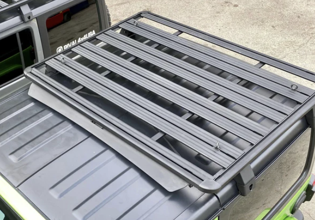 Jeep_ Aluminum Roof Rack Jeep Wrangler JL 2-Door (incl. Wind Deflector)