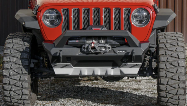 Jeep_ Aluminum Front Stubby Bumper Jeep Wrangler JK, JL, Gladiator