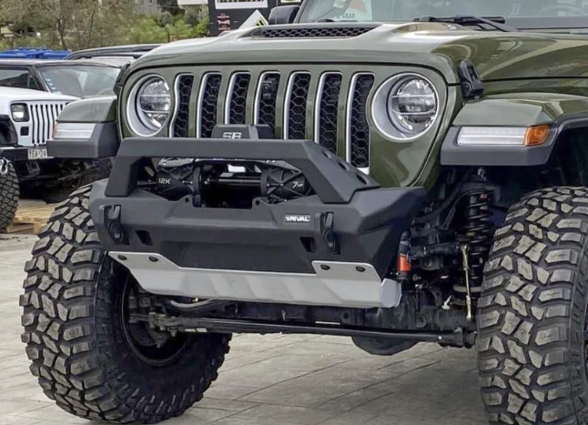 Jeep_ Aluminum Front Stubby Bumper Jeep Wrangler JK, JL, Gladiator