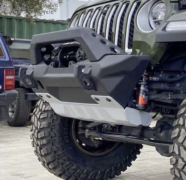 Jeep_ Aluminum Front Stubby Bumper Jeep Wrangler JK, JL, Gladiator