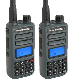 2 PACK - GMR2+ Handheld GMRS FRS Radio pair - By Rugged Radios