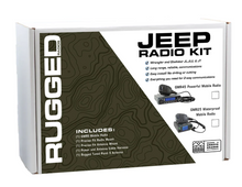 Load image into Gallery viewer, Jeep Wrangler JL, JLU, and Gladiator JT Two-Way GMRS Mobile Radio Kit