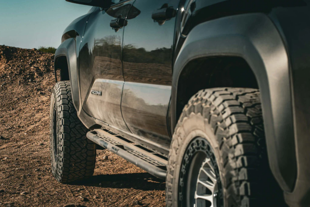 PakRax 2024+ Tacoma Rock Sliders | Bolt-On Protection