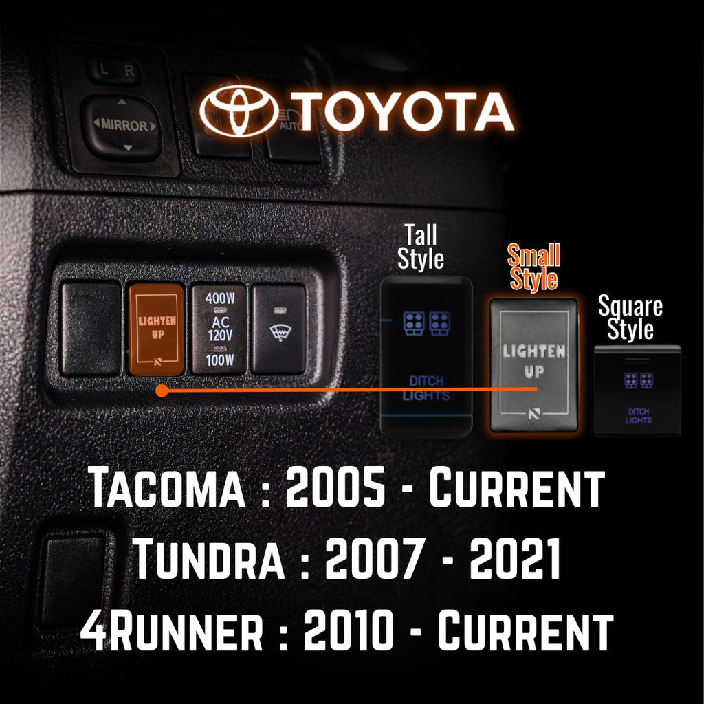 Toyota Push Button Dash Switch - Lighten Up