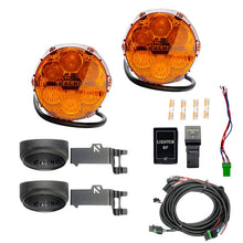 Load image into Gallery viewer, Dynamic view of the TOYOTA SAE PLUG N PLAY FOG KIT installation in progress.