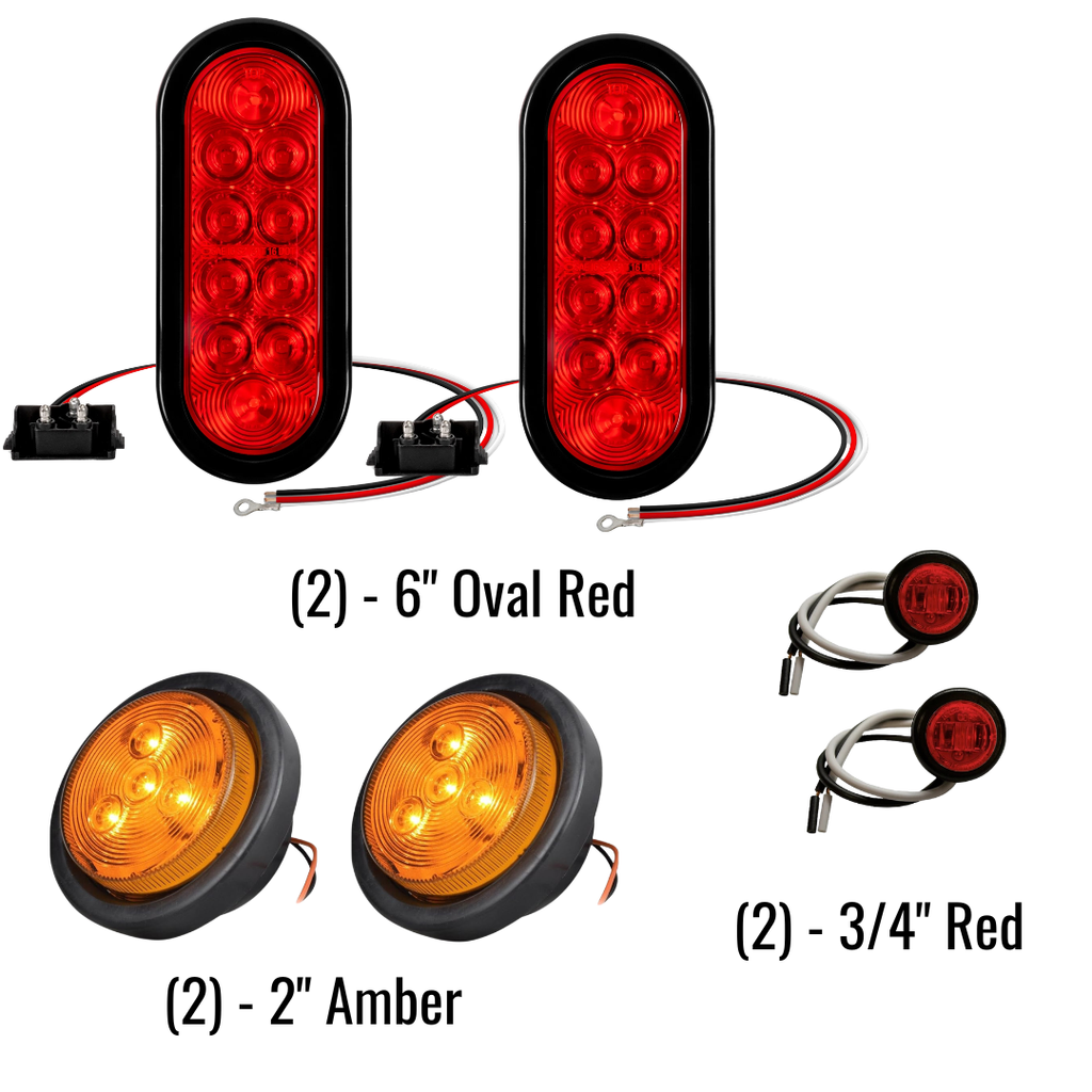 LED Light Kit for Heavy Duty Trailer Tail Light Kit