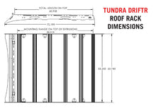 Load image into Gallery viewer, Toyota Tundra 3rd Gen (2022+) DRIFTR Roof Rack