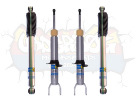 Bilstein 5100 0–2.75″ Front and 0–1″ Rear Lift Shocks for 2011–2018 RAM 1500 4WD, featuring Bilstein 5100 front and rear shocks RAM 1500 for improved ride quality and off-road performance.