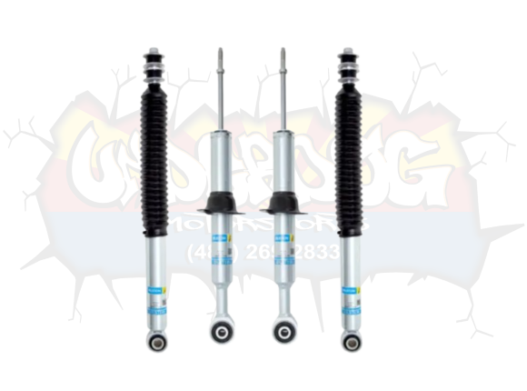 Bilstein B8 5100 1–2.5″ Front, 0–1.5″ Rear Lift Shocks for 2024–2025 Toyota Tacoma 4WD, featuring Bilstein 5100 Lift Shocks 2024 Tacoma for enhanced ride quality and performance.