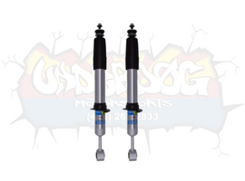 Bilstein 5100 Front 0–2.5″ Adjustable Lift Shocks for 2010–2024 Toyota 4Runner & 2010–2014 FJ Cruiser showcasing adjustable ride height and durable design for an enhanced off-road experience.
